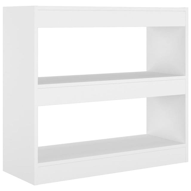 71.5Cm H Solid Wood Standard Bookcase 17 Stories Colour: High Gloss White, Size: 72cm H x 80cm W x 30cm D on Productcaster.