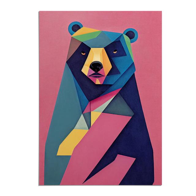 XV1022-4889X Unusual Bear Abstract - Print Alpen Home Matte Colour: No Matte, Size: 59.4cm H x 42cm W, Format: Paper on Productcaster.