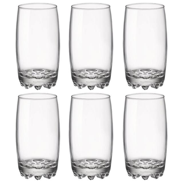 Galassia Drinking Glass Bormioli Rocco Capacity: 13.8oz, Set Size: 6 on Productcaster.