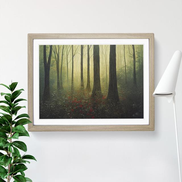 XH1022-6617X Forest Vol.4 - Single Picture Frame Painting Alpen Home Frame Colour: Oak, Size: 25cm H x 34cm W x 2cm D on Productcaster.