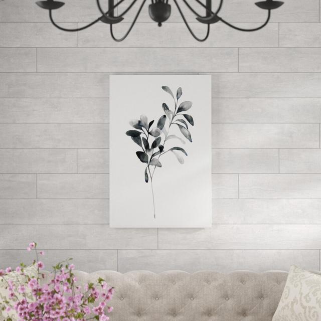 Brume Botanical I by Emma Scarvey - Wrapped Canvas Painting Marlow Home Co. Size: 91cm H x 61cm W on Productcaster.