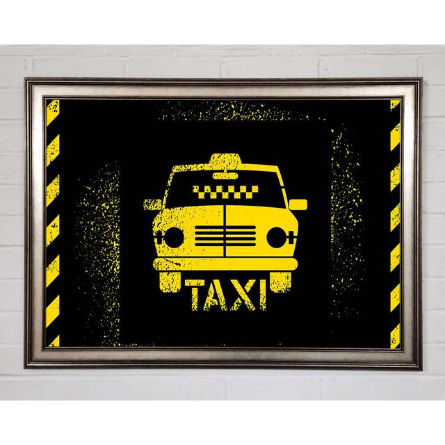 Yellow Taxi Framed Print Ophelia & Co. Size: 29.7cm H x 42cm W on Productcaster.