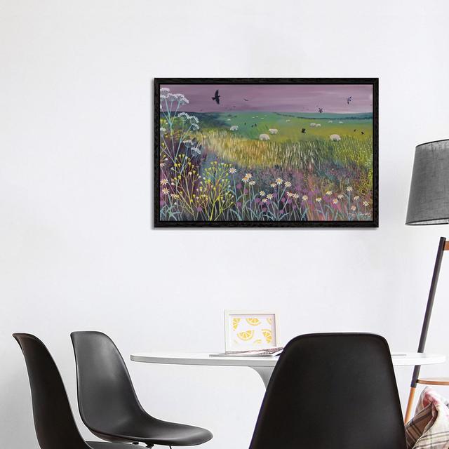 Meadow Breeze by Jo Grundy - Painting on Canvas Marlow Home Co. Size: 66.04cm H x 101.6cm W x 3.81cm D, Format: Black Framed on Productcaster.