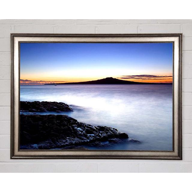 Misty Ocean at Dusk - Single Picture Frame Art Prints Highland Dunes Size: 29.7cm H x 42cm W x 1.5cm D on Productcaster.