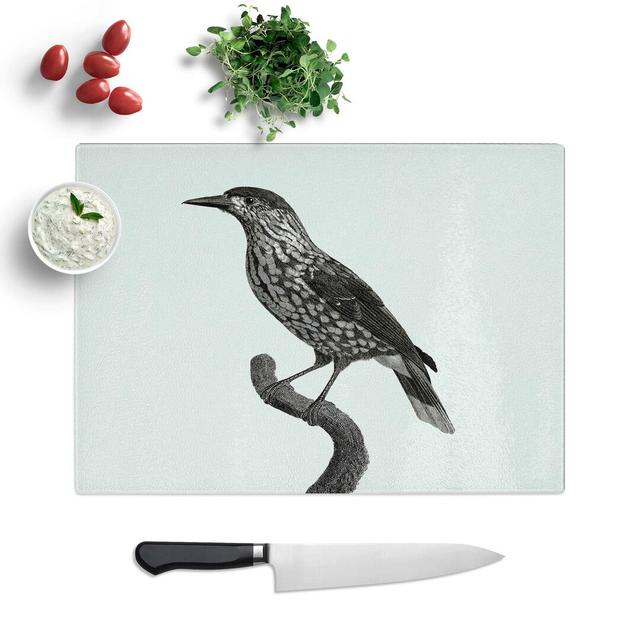 Tempered Glass Nutcracker Bird by Jacques Barraband Chopping Board East Urban Home Size: 28.5 cm W x 20 cm L on Productcaster.