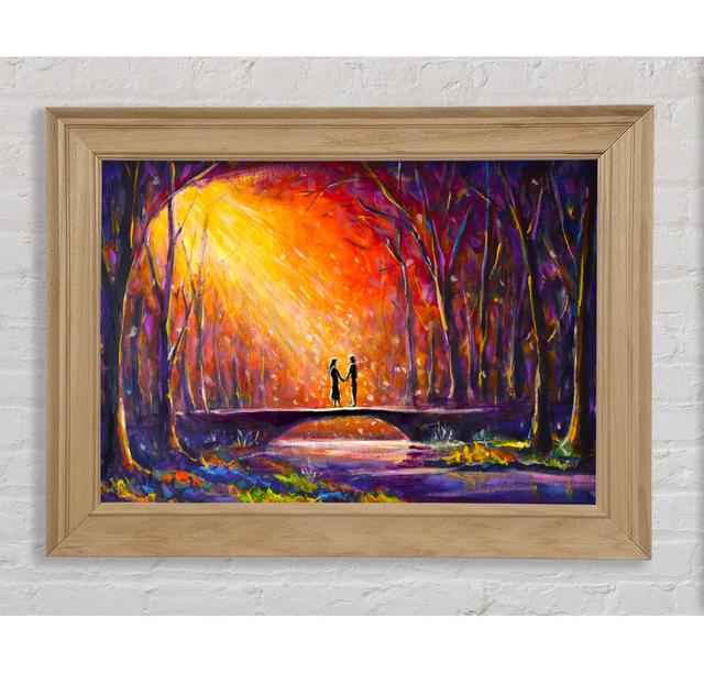 Meeting In The Forest - Single Picture Frame Art Prints Bright Star Size: 75.438cm H x 106.68cm W x 8cm D on Productcaster.