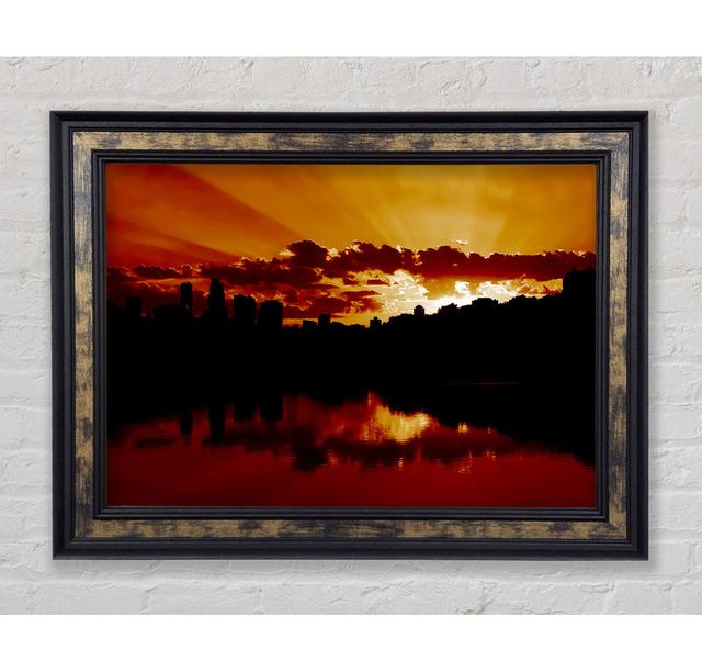 Caramel Sunrays - Single Picture Frame Art Prints Bright Star Size: 29.7cm H x 42cm W x 8cm D on Productcaster.