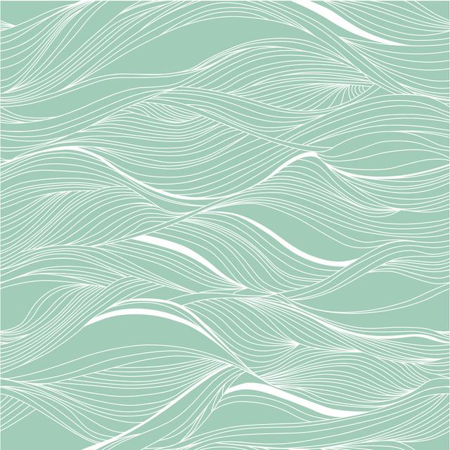 Waves Of The Sea Ivy Bronx Size: 122cm H x 122cm W on Productcaster.