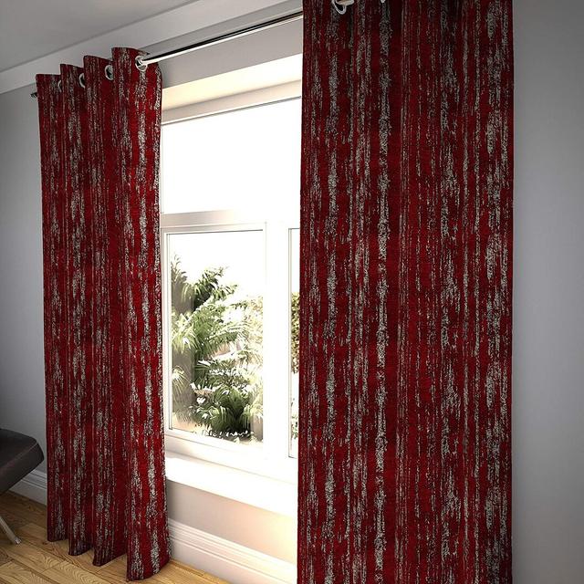 Ariton Polyester Blackout Pinch Pleat Curtain Pair (Set of 2) Borough Wharf Panel Size: 228 W x 228 D cm, Colour: Red on Productcaster.