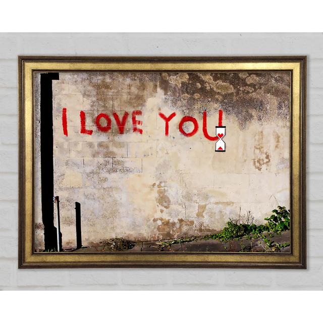 I Love You Timer - Single Picture Frame Art Prints Marlow Home Co. Size: 42cm H x 59.7cm W x 1.5cm D on Productcaster.