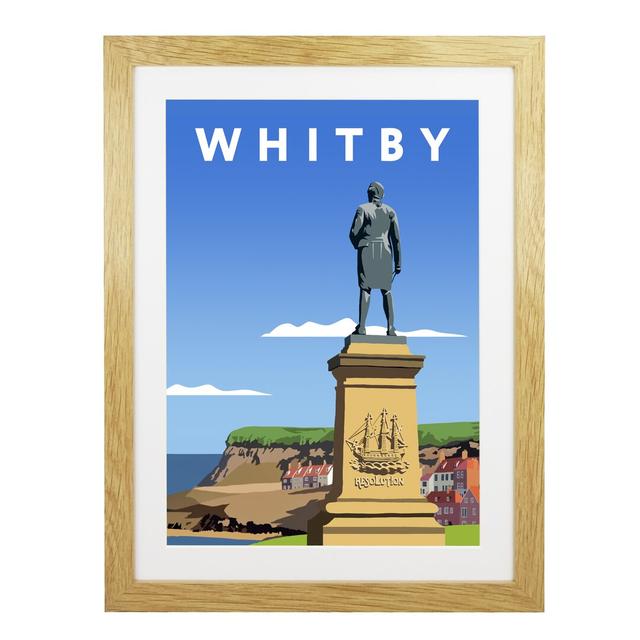 'Whitby 4' by Richard O'Neil - Print East Urban Home Format: Oak Wood Frame, Size: 54 cm H x 44 cm W x 2.2 cm D on Productcaster.