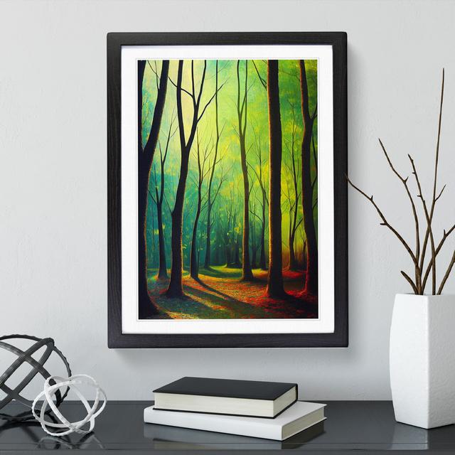 XV1022-52X A Forest Adventure - Single Picture Frame Print Alpen Home Frame Colour: Black, Size: 34cm H x 25cm W x 2cm D on Productcaster.