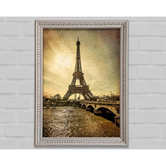 Eiffel Tower Retro 5 - Print Bright Star Size: 42cm H x 29.7cm W x 3cm D on Productcaster.