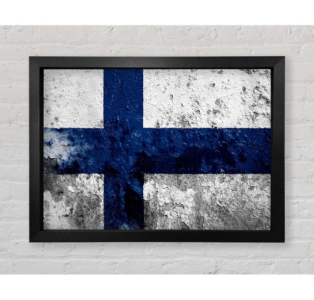 Finnland Flagge - Einzelner Bilderrahmen Kunstdrucke Bright Star Größe: 59,7 cm H x 84,1 cm B x 3,4 cm T on Productcaster.