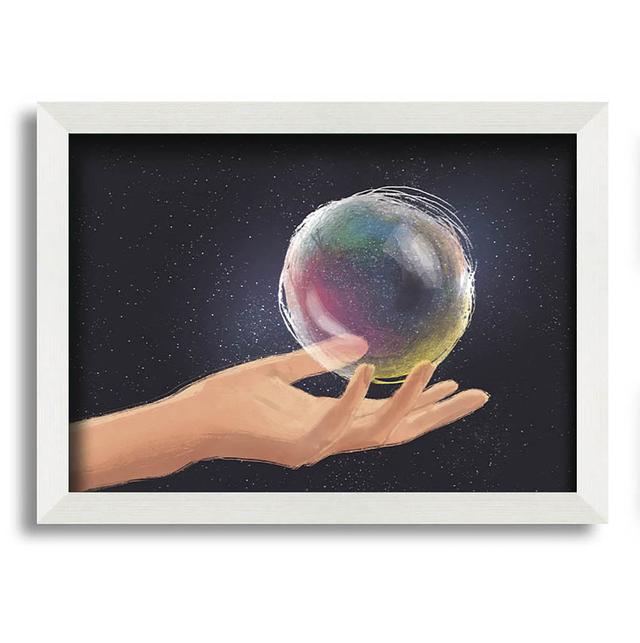 The Bubble World Framed Print Wall Art Marlow Home Co. Size: 42cm H x 59.7cm W x 10cm D on Productcaster.