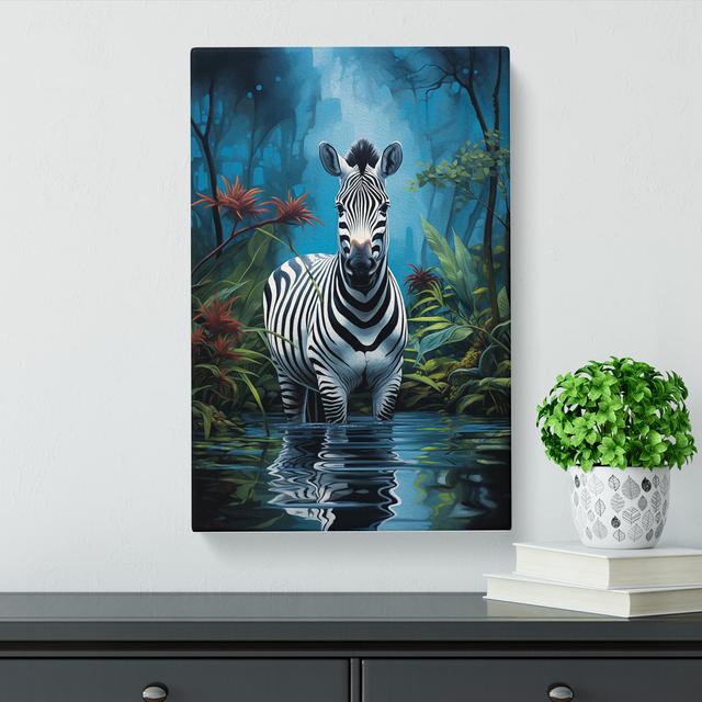 Zebra Informel - Print Latitude Vive Size: 76cm H x 50cm W x 3cm D on Productcaster.