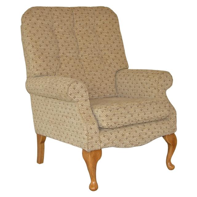 Lilah Armchair Fernleaf Frame Finish: Light Oak, Upholstery: Bacio Redcurrant on Productcaster.