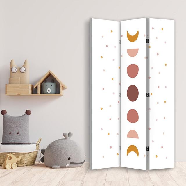 Room Divider Double-Sided, From Full Moon To New Moon East Urban Home on Productcaster.