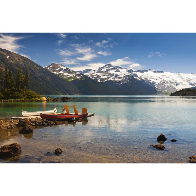 Canoes on West Side of Garibaldi Lake Hiking Trail by Unknown - Wrapped Canvas Photograph Alpen Home Size: 61cm H x 91cm W on Productcaster.