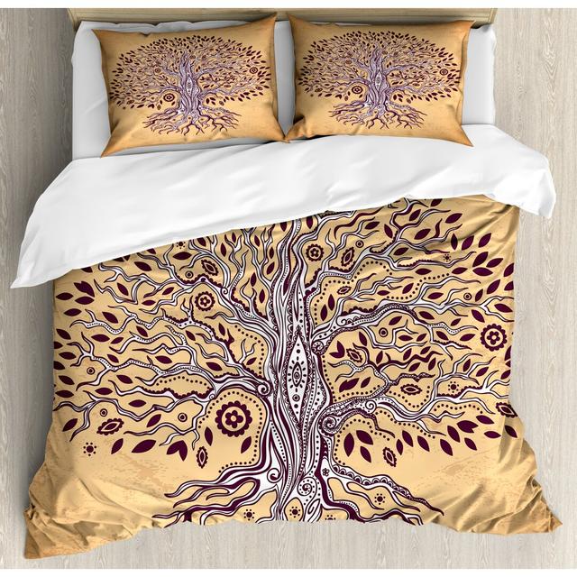 Eile Floral [EU ONLY] Duvet Cover Set with Pillowcases Marlow Home Co. Size: Double - 2 Standard Pillowcases on Productcaster.