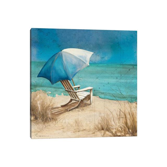 Retreat To The Beach I Highland Dunes Size: 45.72cm H x 45.72cm W x 3.81cm D, Format: Wrapped Canvas on Productcaster.