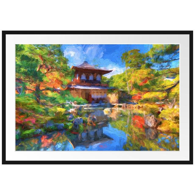 Gerahmtes Poster Ginkaku-ji-Tempel in Kyoto East Urban Home Größe: 70 cm H x 100 cm B on Productcaster.