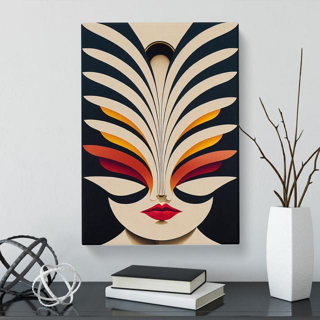 An Abstract Woman - Wrapped Canvas Graphic Art George Oliver Size: 50cm H x 35cm W x 3cm D on Productcaster.