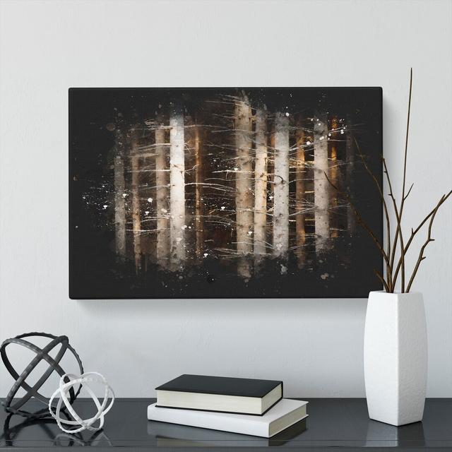 Bare Trees - Wrapped Canvas Print East Urban Home Size: 35cm H x 50cm W x 3cm D on Productcaster.