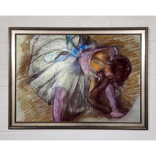 Degas Sitting Dancer Lacing Her Slipper - Single Picture Frame Art Prints Ophelia & Co. Size: 29.7cm H x 42cm W on Productcaster.