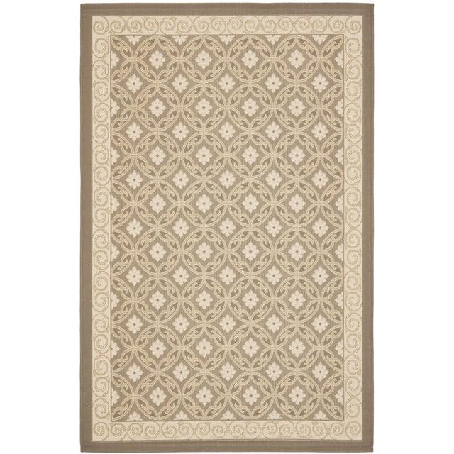 Mclain Looped/Hooked Beige Indoor/Outdoor Rug Bloomsbury Market Rug Size: Rectangle 160 x 231cm on Productcaster.