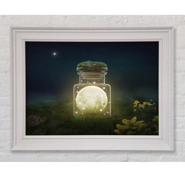 Moon In A Jar Framed Print Happy Larry Size: 59.7cm H x 84.1cm W on Productcaster.