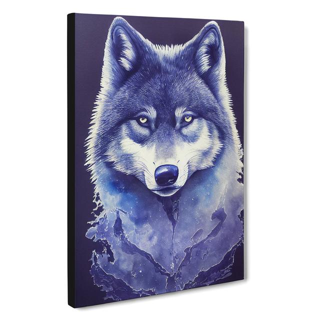 Winter Wolf Art No.4 Alpen Home Size: 60cm H x 40cm W x 3cm D on Productcaster.