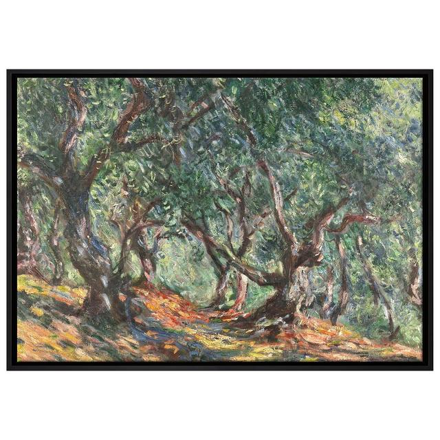 Gerahmtes Leinwandbild The Bodmer Oak Fontainebleau von Claude Monet Rosalind Wheeler Maße: 75 cm H x 105 cm B x 2,5 cm T on Productcaster.