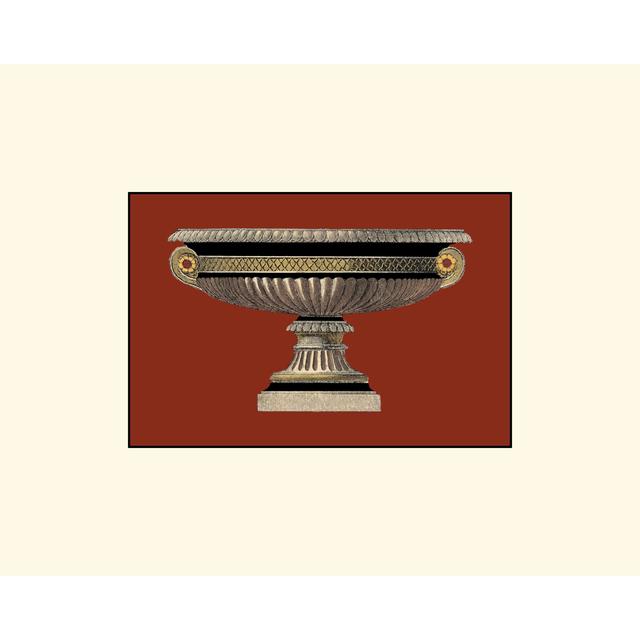 Small Antique Vase I by Da Carlo Antonini - Wrapped Canvas Art Prints Marlow Home Co. Size: 30cm H x 46cm W x 3.8cm D on Productcaster.