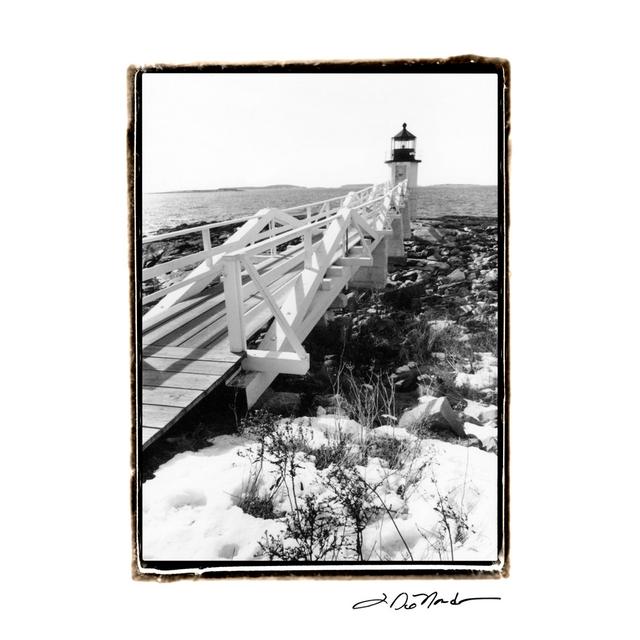 Snow At Marshall Point - Wrapped Canvas Print Longshore Tides Size: 76cm H x 51cm W x 3.8cm D on Productcaster.