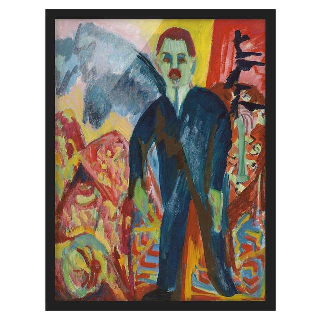 Picture With Frame - Ernst Ludwig Kirchner - The Orderly Maturi Frame Option: Black Framed, Size: 100cm H x 70cm W x 2cm D on Productcaster.