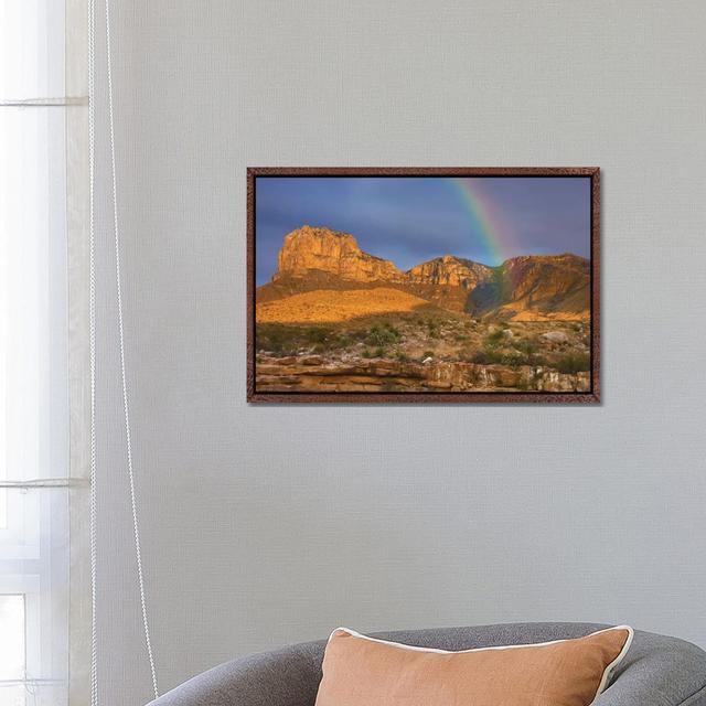 Rainbow Near El Capitan, Guadalupe Mountains National Park, Texas by Tim Fitzharris - Gallery-Wrapped Canvas Giclée on Canvas Alpen Home Size: 45.72cm on Productcaster.