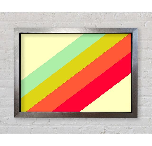 Retro Rainbow - Single Picture Frame Art Prints Bright Star Size: 84.1cm H x 118.9cm W on Productcaster.