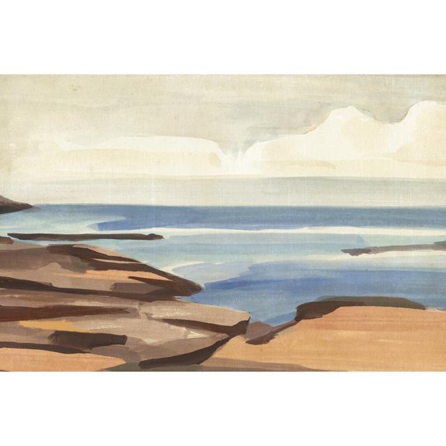 Shore Days I by Annie Warren - Wrapped Canvas Painting Highland Dunes Size: 30cm H x 46cm W on Productcaster.