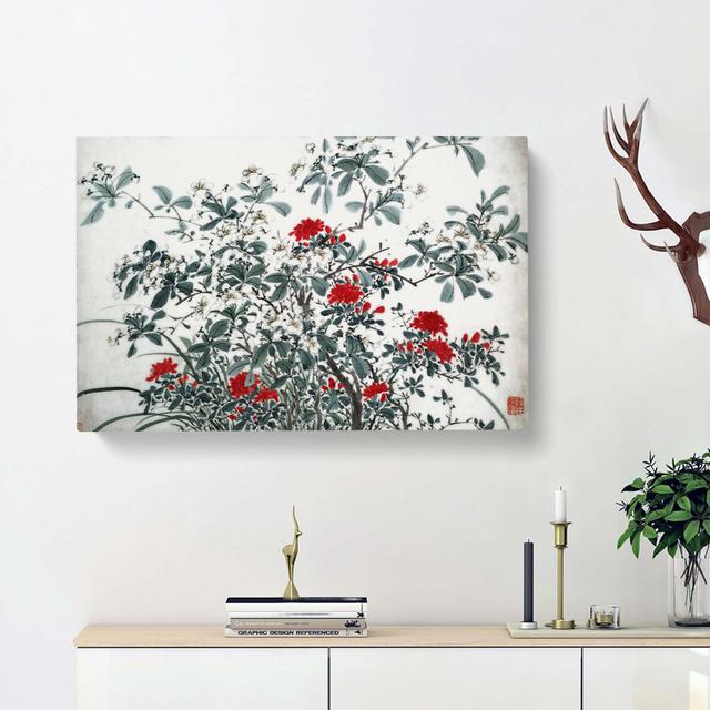 Garden Flowers Vol.6 by Chen Daofu - Wrapped Canvas Painting Print East Urban Home Size: 50cm H x 76cm W x 3cm D on Productcaster.