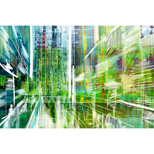 Abstract - Wrapped Canvas Graphic Art Metro Lane Size: 20cm H x 30cm W on Productcaster.