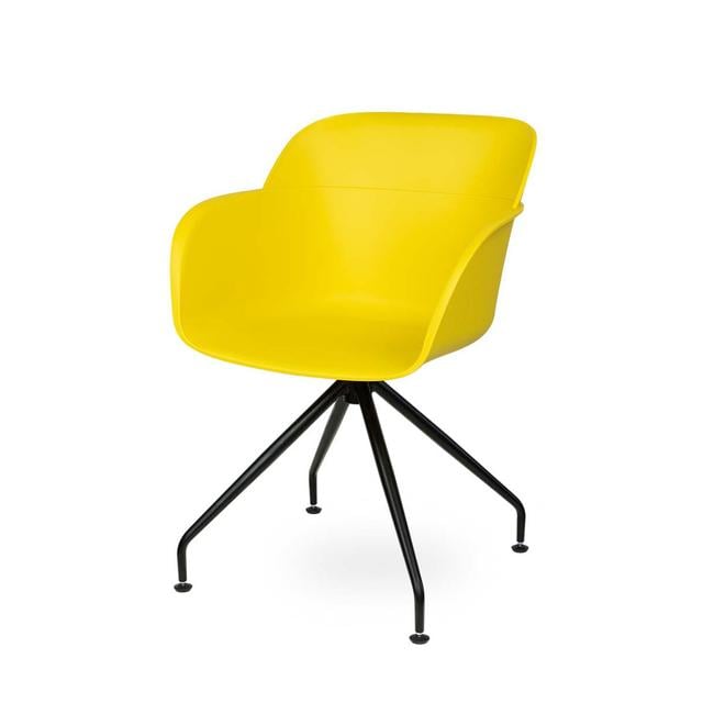 Matsumura Dining Chair Metro Lane Frame Colour: Yellow on Productcaster.