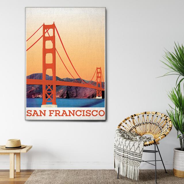 Leinwandbild Leinwandbild Golden Gate von Giallobus Maturi on Productcaster.