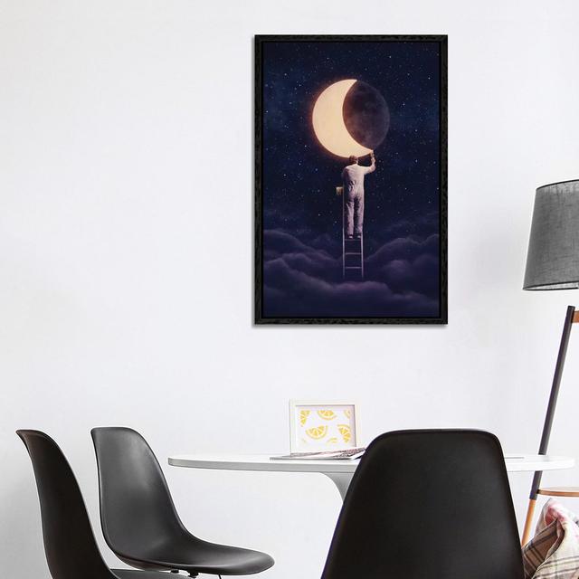 Carpe Noctem by Enkel Dika - Gallery-Wrapped Canvas Giclée on Canvas Happy Larry Format: Black Floater Framed, Size: 101.6cm H x 66.04cm W on Productcaster.