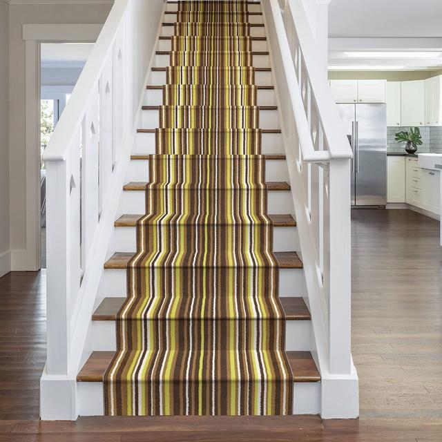 Abram Tufted Green Stair Runner Union Rustic Rug Size: Runner 570cm x 60cm on Productcaster.