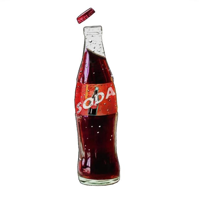 Soda Bottle - Wrapped Canvas Print ClassicLiving Size: 122cm H x 122cm W x 3.8cm D on Productcaster.