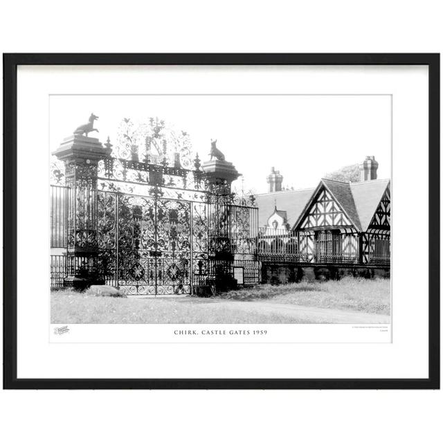 'Chirk, Castle Gates 1959' by Francis Frith - Picture Frame Photograph Print on Paper The Francis Frith Collection Size: 40cm H x 50cm W x 2.3cm D on Productcaster.