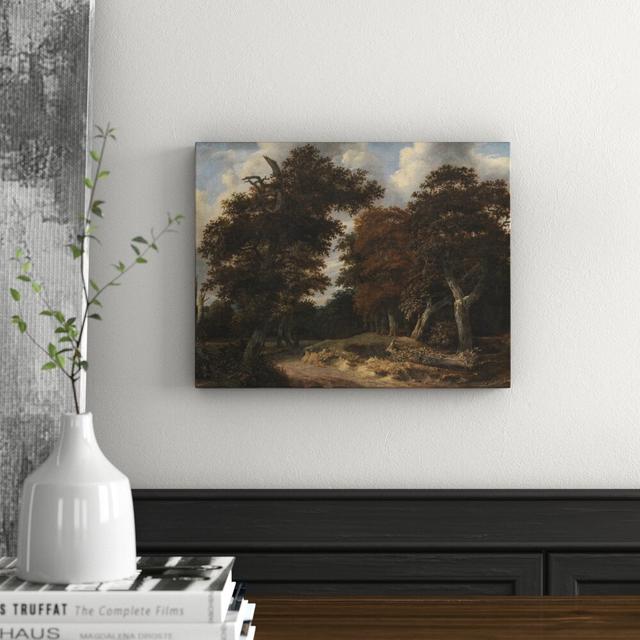 Road Through an Oak Forest, 1646-47 by Jacob Isaaksz. or Isaacksz. van Ruisdael Art Print East Urban Home Size: 31.2cm H x 40cm W x 3.8cm D, Format: W on Productcaster.