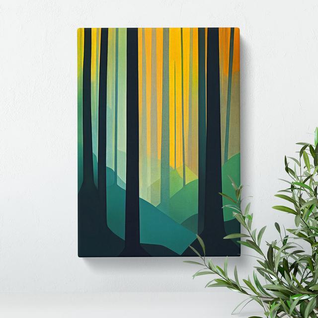 Impressive Forest - Wrapped Canvas Graphic Art Alpen Home Size: 50cm H x 35cm W on Productcaster.