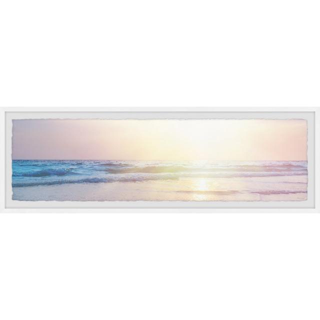 "Beautiful Sunsets" Framed Painting Print House of Hampton Size: 38cm H x 114cm W on Productcaster.